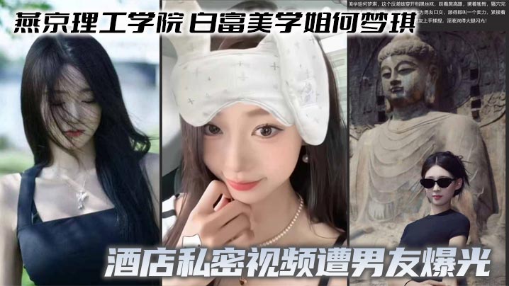燕京理工学院 白富美学姐何梦琪 酒店私密视频遭男友爆光 口交深喉反差拉满