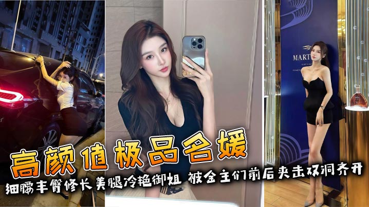 高颜值极品名媛 细腰丰臀修长美腿冷艳御姐 被金主们前后夹击双洞齐开 彻底沦为专属精盆!