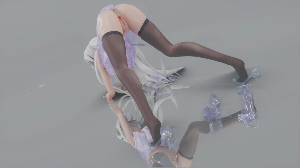 MMD20 淫荡弱音!黑丝高跟美腿狂摆,骚穴被巨棒爆操到疯狂内射