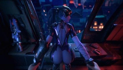 3D守望先锋:淫荡寡妇黑百合的性爱调教