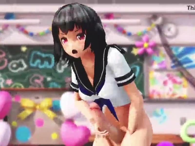 MMD二次元极品扶她,双屌狂插巨乳骚穴潮吹内射
