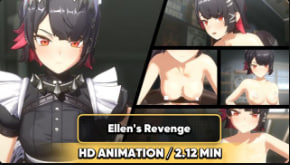动画复仇!极品巨乳Ellen被狂干内射