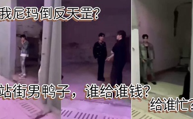 我尼玛倒反天罡?站街男鸭子,谁给谁钱?给谁忙 ?