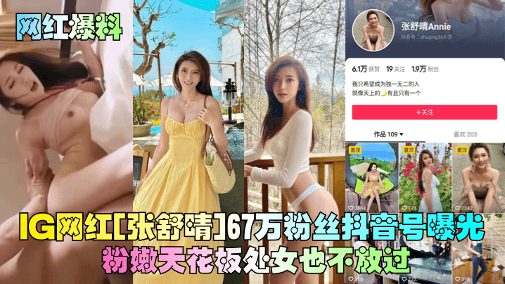 嫩版高圆圆张舒晴67万粉丝床片外泄,巨乳爆操内射